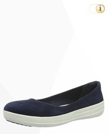 FitFlop “F-Sporty” Wildleder Ballerina Schuhe,blau.