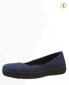 FitFlop “F-Sporty” Wildleder Ballerina Schuhe,blau.