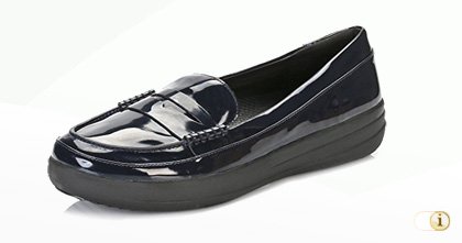 Fitflop “F-Sporty” Tm Penny Loafer in schwarz.