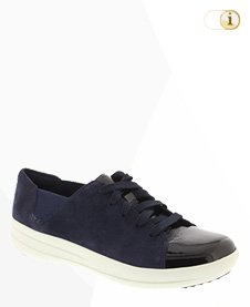 FitFlop F-Sporty Lace Up Sneaker - Black Mix Suede,navyblau.