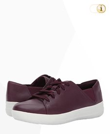 FitFlop Sporty Lace Up Sneaker, Deep Plum.