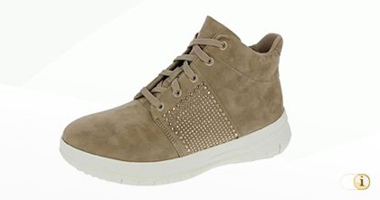 Fitflop Sporty Pop X Kristall - Hi-Top Schuhe in Mokka.