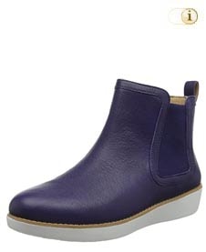 Blauer FitFlop Damen Stiefel, Chai Stiefelette, blau.