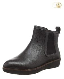 Schwarzer FitFlop Damen Stiefel, Chai Stiefeletten, schwarz.