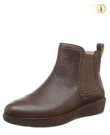 Braune FitFlop Damen Stiefel, Chai Stiefeletten, braun.