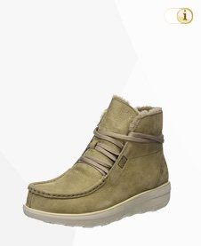 FitFlop Damen Stiefel, Shearling Chukka, grün.