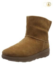 Braune FitFlop Damen Stiefel, Mukluk Shorty, braun.