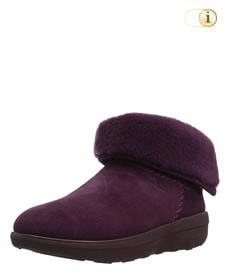 FitFlop Damen Winterstiefel, Mukluk Shorty, pflaume.