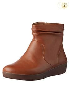 Braune FitFlop Damen Stiefel, Skatebootie, braun.