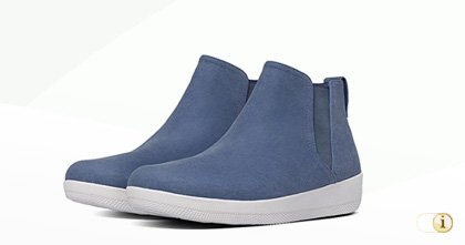 FitFlop Damen Superchelsea Stiefel, blau.