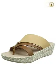 Fitflop Schuhe Damen, Abstract Nora Strap Toe Post Sandalen, beige.