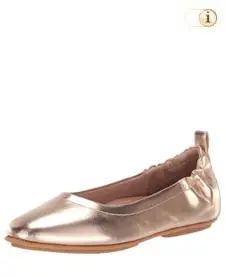 Fitflop Schuhe Damen, Allegro Metallic. Geschlossene Ballerinas, rose-metallic.
