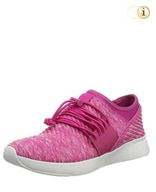 Fitflop Artknit Angeline Lace Up Sneaker, pink.