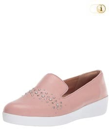 Fitflop Audrey Schuhe mit Perlennieten, rosa.