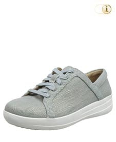 FitFlop™ Mirage Sneaker aus Canvas-Obermaterial, hellblau.