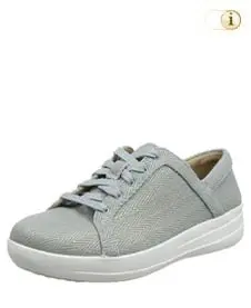 Fitflop Schuhe Damen, Mirage Sneaker aus Canvas-Obermaterial, hellblau.