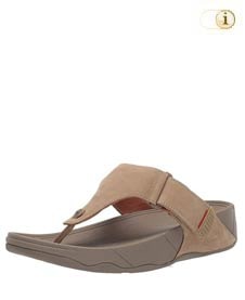 FitFlop™ Trakk Sandalen aus texturiertem Leder, taupe.