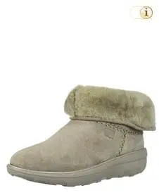 FitFlop Damen Winterstiefel, Mukluk Shorty, grau.