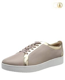 Fitflop Damen Rally Sneaker mit Metallic-Optik, mink.