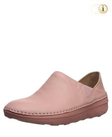 Rosa FitFlop Damen Slipper aus Glattleder, rosa.