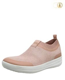 Rosa FitFlop Damen Schuhe, Uberknit Ballerinas, rosa.